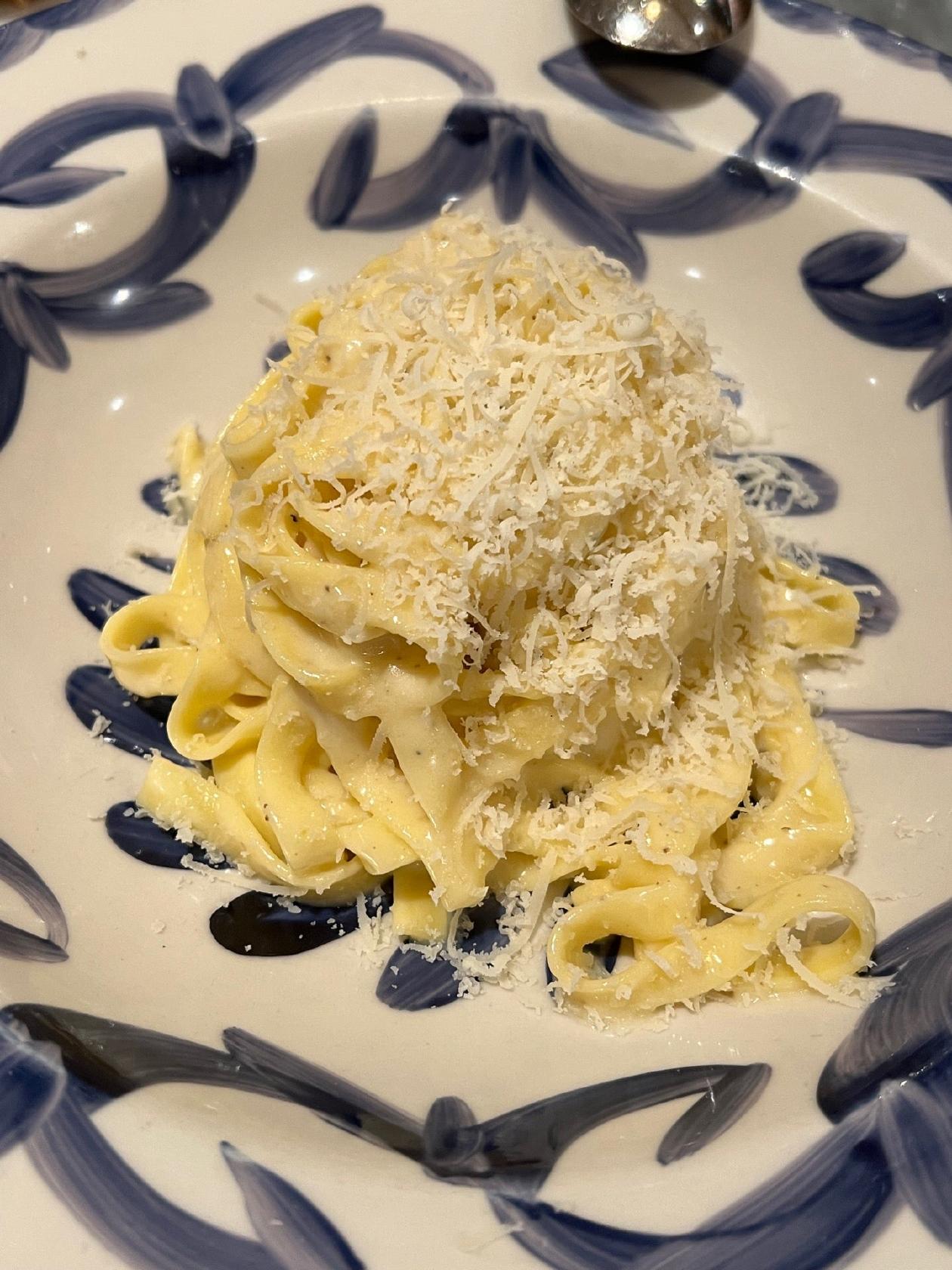 A plated pasta dish